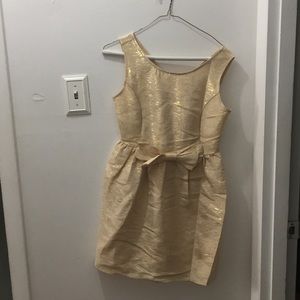 Gold dress that has only been worn once.